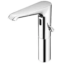 Schell Xeris E Elektronische-Waschtisch-Armatur 002230699 verchromt, für Mischwasser, ohne Stromversorgung