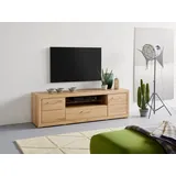 vogl möbelfabrik Lowboard 1237, Massivholzfront, Breite ca. 171 cm, mit Softclose Funktion beige 171 cm x 42 cm x 42 cm