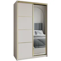 masseno Schwebetürenschrank VARO 120 x 205 x 60 cm Gelb