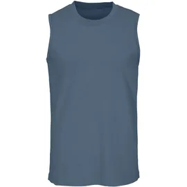 H.I.S. Muscleshirt H.I.S, Herren, Gr. 10/4XL, blau (dunkelblau, mittelblau, blau), Jersey, Obermaterial: 100% Baumwolle, unifarben, Basic, figurbetont normal, Rundhals, Shirts, mit Rundhalsausschnitt
