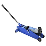 3-Tonnen-Rangierwagenheber (6600 lbs), Schwerlast-Hydraulikwagenheber aus Stahl, Schnellhub-Rangierwagenheber mit Rädern, Hubbereich 5"-15,2"