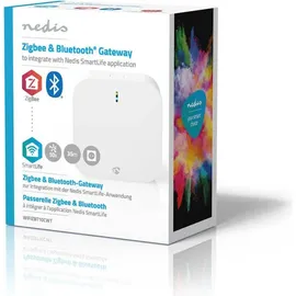 Nedis Gateway | Bluetooth/Wi-Fi/Zigbee 3.0 | 50 Geräte Netzstromversorgung | AndroidTM / IOS | Weiss