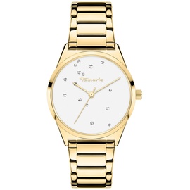 TAMARIS Damen analog Quarz Uhr mit Edelstahl Armband TT-0096-MQ