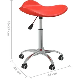 vidaXL Bürostuhl Kunstleder Rot