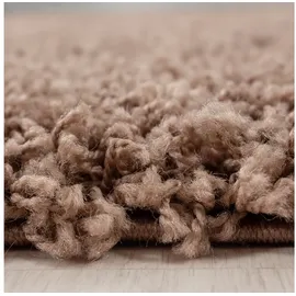KADIMA DESIGN Teppich Hochflor 100 x 200 cm Braun