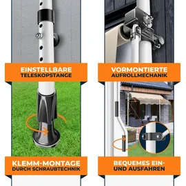 Kesser Klemmmarkise 300 cm beige