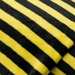 Wellness-Fleece „Streifen Biene“, gelb/schwarz