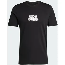 adidas Fußball Tango Geschichte Grafik T-Shirt schwarz S