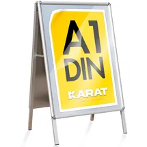 karat homeliving Kundenstopper Doppelseitig Rahmen: 25 mm Metallrückwand