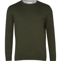 s.Oliver Baumwollpullover mit Logo-Stickerei - olive - XXL