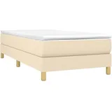 "im Sonderangebot"Boxspringbett/Bettrahmen - CLORIS - Einzelbett -gestell Creme 90x200 cm - Einfache Montage - Stoff - NeuMöbel3104829 - Creme