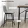 Homcom Bartisch mit Barhocker Set 5-Teilig Stahl Hellgrau 120 x 60 x 91 cm