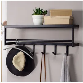FineBuy Wandgarderobe 70 cm Schwarz
