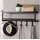 FineBuy Wandgarderobe 70 cm Schwarz