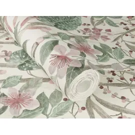 Rasch Textil Vliestapete Curiosity 10,05 m x 0,53 m 538212 Weiß/Rosa/Grün