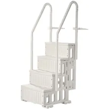 Vevor Poolleiter Weiß 122-137 cm