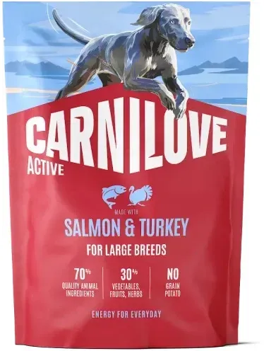 CARNILOVE Active Dog Lachs & Truthahn für ausgewachsene Hunde großer Rassen 1,5kg