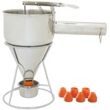 eGenuss 1 Edelstahl Backtrichter Pfannkuchen Teigspender | 1200ml