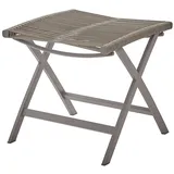 Diamond Garden Valencia Gartenhocker 48,5 x 48,5 x 46 cm grau