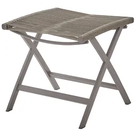 Diamond Garden Valencia Gartenhocker 48,5 x 48,5 x 46 cm grau