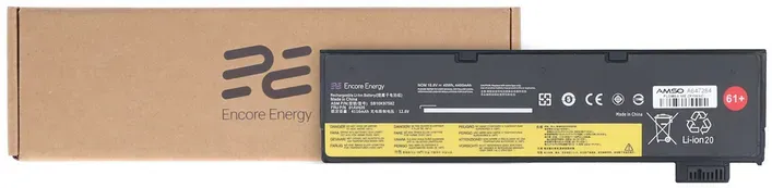 Encore Energy Batterie für Lenovo ThinkPad A475 P51S T25 T470 T570 48Wh 10.8V 4400mAh 01AV425