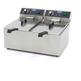 MAXIMA Gastro Fritteuse - 2 x 11 l - 2 Körbe - Bis zu 2,8 kg Pommes Frites