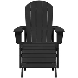 vidaXL Gartenstuhl 83 x 74 x 92 cm schwarz 2 St.