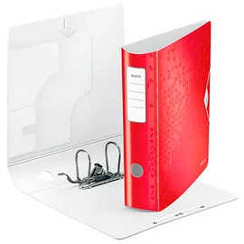 Leitz Ordner rot Kunststoff 8,2 cm DIN A4