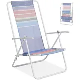 HOMECALL Campingstuhl Great-sale Ultraleicht Klappstuhl Strandstuhl mit Regenbogen Textilene, 2 fach verstellbare Rückenlehne, bis 100 kg