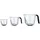 KitchenAid 3-teiliges abgewinkeltes Messbecher-Set, Schwarz