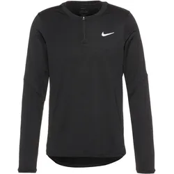 Nike COURT ADVANTAGE Tennisshirt Herren in black-black-white, Größe L - schwarz