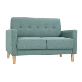 miliboo Couch Stoff 2-Sitzer Graugrün