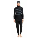 Zoggs Badeanzug Damen Schwarz/Grau 40