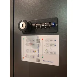 MÖBELPARTNER Locked Spind 45,4 x 40,7 x 92,6 cm anthrazit