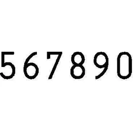 Reiner SCT Reiner Paginierstempel Numeroteur B6 200300-011 6Räder vercromt/sw