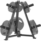 JX FITNESS Olympic 2-Zoll Hantelscheibenständer,Hantelscheibenbaum,Multifunktional Gewichtsplatte Baum mit Barbell Halter,6-Peg Standard Gewichtslager Rack Organizer für Home Gym