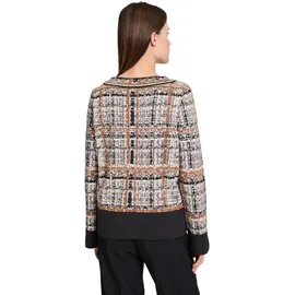 Betty Barclay Strickpullover mit Jacquard in Grey/Brown | Gr.: 44