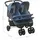 vidaXL Geschwisterwagen marineblau 10244