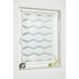 K-HOME Klemmfix Doppelrollo Welle 90 x 150 cm weiß