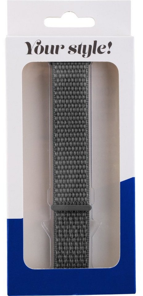 Produktbild Peter Jäckel Smartwatch-Armband Armband 20mm Nylon Dark Black (18059)