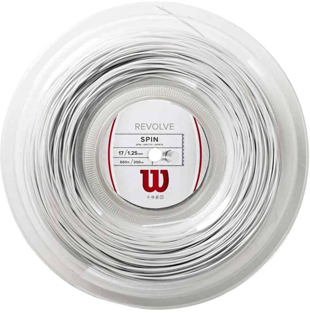 Wilson Tennissaiten Revolve 17, 1,25 mm, 200 Meter - weiß / ONE SIZE