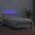 vidaXL Boxspringbett mit Matratze & LED Weiß 100x200 cm Kunstleder