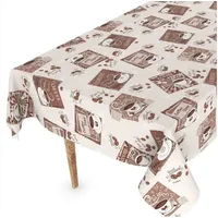 ANRO Wachstuchtischdecke Wachstischdecke Tischdecke abwaschbar Gartentischdecke Wachstuch Eckig rund