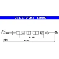 ATE Handbremsseil Hinten für VW Transporter T3 T2 |
