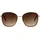 Marc O'Polo Sonnenbrille MARC O'POLO "Modell 508000", Damen, gold, grün, leicht glänzend, metallic, Sonnenbrillen Sonnenbrille, Form Butterfly, Logoschriftzug auf Bügel, Kombifassung