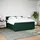 vidaXL Boxspringbett 200 x 200 cm Dunkelgrün