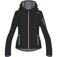 CMP Damen Kapuzensweat Woman Jacket FIX Hood nero-graffite 38