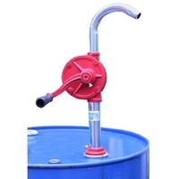 TRUTZHOLM Ölabsaugpumpe Kurbelpumpe Fasspumpe Kurbelfasspumpe Dieselpumpe Ölpumpe aus Gusseise (Produkt, 1-tlg) rot