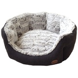 Nobby Komfort Bett oval "CACHO" dunkelgrau L x B x H: 45 x 40 x 19 cm