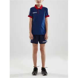 Craft Pro Control Poloshirt Kinder 390430 - navy/bright red 146/152
